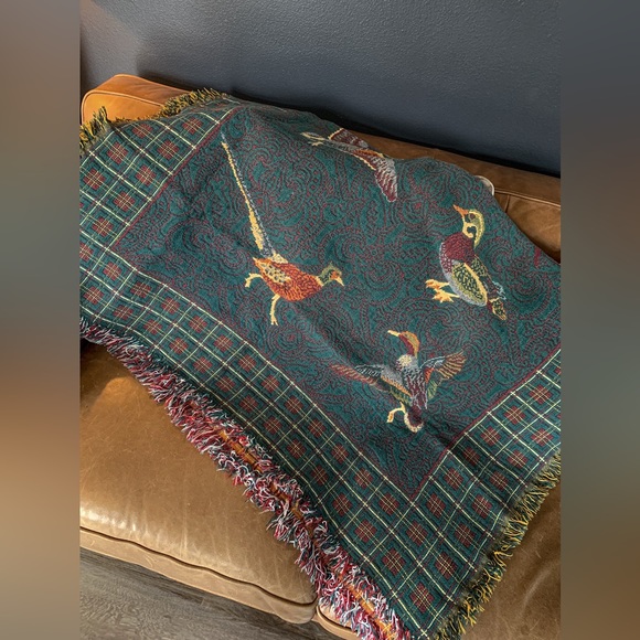Other - VTG Pheasant & Duck Blanket/Tapestry
